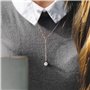Philip Jones Collier Infini Plaqué Or Rose Créé avec des Cristaux Zircondia®