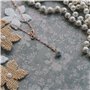 Philip Jones Collier Infini Plaqué Or Rose Créé avec des Cristaux Zircondia®