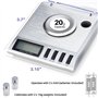 Smart Weigh GEM20 Balance intelligente numérique haute précision 20x0.001g. Idéale pour peser les pierres précieuses, les bijoux