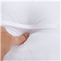 WERTSWF Coussin de porteur d'alliances en satin blanc avec fleur en dentelle décorée pour demande en mariage cérémonie 20 x 20 c