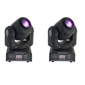 PARTY LIGHT - Pack JEUX DE LUMIERE 2 Lyres DMX GOBOS puissantes et rapdes multi-couleurs PA DJ SONO Disco-mobile Bar Club