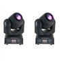 PARTY LIGHT - Pack JEUX DE LUMIERE 2 Lyres DMX GOBOS puissantes et rapdes multi-couleurs PA DJ SONO Disco-mobile Bar Club