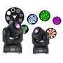 PARTY LIGHT - Pack JEUX DE LUMIERE 2 Lyres DMX GOBOS puissantes et rapdes multi-couleurs PA DJ SONO Disco-mobile Bar Club