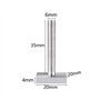 Pamtns Boulon Inox 8 Pièces Vis M6 T-Slot Rainure T Vis Pince à Rainure Attache Outils Boulons Vis Adaptateur T-Track Coffre de 