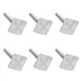 Pamtns Boulon Inox 8 Pièces Vis M6 T-Slot Rainure T Vis Pince à Rainure Attache Outils Boulons Vis Adaptateur T-Track Coffre de 