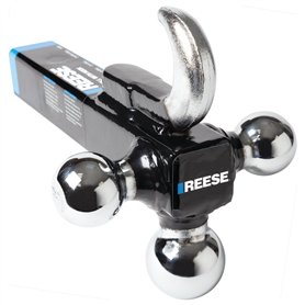 Reese 7031400 Support Tri-Ball avec Crochet Noir