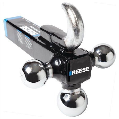 Reese 7031400 Support Tri-Ball avec Crochet Noir