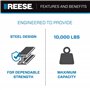 Reese 7031400 Support Tri-Ball avec Crochet Noir