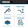 Reese 7031400 Support Tri-Ball avec Crochet Noir