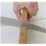 TABOR TOOLS TTS25E Scie Pliante à élaguer dotée avec Lame Pliable légèrement courbée en Acier trempé, Scie de Jardin, Scie élaga