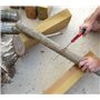 TABOR TOOLS TTS25E Scie Pliante à élaguer dotée avec Lame Pliable légèrement courbée en Acier trempé, Scie de Jardin, Scie élaga
