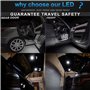 ASDGH 2X, for Land Rover, for, Splot L494 L405 Defender L663 LED lumières de courtoisie de Porte de Bienvenue Lampes de Coffre à