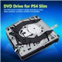Akozon pour Lecteur DVD, Lecteur Optique Interne de Remplacement Blu-Ray Slim Ultra Mince pour Console Jeu CD ROM Rechange en AB