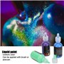 Peinture Corporelle, Encre D'art Corporel Bricolage Pigment Liquide, 12 Bouteilles Peinture Peau, Sans Danger Pour La Peau Fourn