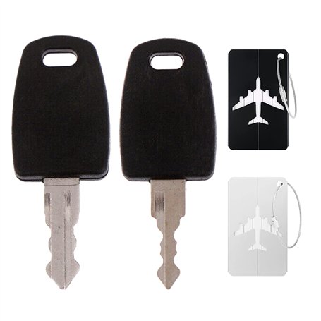 2 Pièces Clé de Valise Clé Universelle Multifonction TSA002 TSA007 Clé de Rechange Clés Multifonctionnelles pour Bagage Bagages