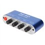 Mini Mélangeur Audio Stéréo 4 en 1, DC 5V-12V 3,5 Mm DIY Headset Sound Selector Amplifier, Tableau de Commande Indépendant, pour