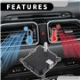 MUEOSI Actionneur de commande de porte d'air de mélange de chauffage CVC n° XF2Z19E616DA Actionneur de porte d'air de voiture, f