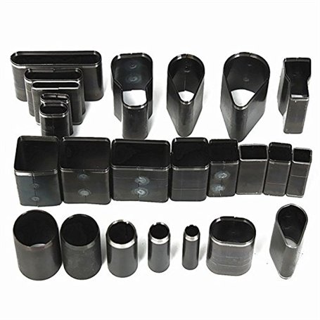 MASUNN 24 Style De Forme Trou Creux Emporte-Pièce Ensemble pour Artisanat Bricolage Outil en Cuir