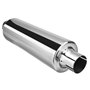 Embout Silencieux en Acier Inoxydable pour Tube Échappement Voiture 16 Pouces Long 2 Pouces 50 Mm