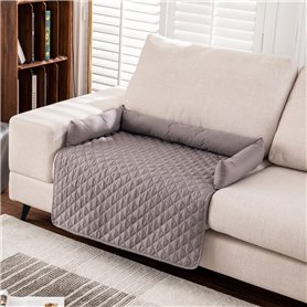 Matelas imperméable pour chien - Housse de canapé antidérapante pour grand panier pour chien - Couverture douce anti-pipi pour a