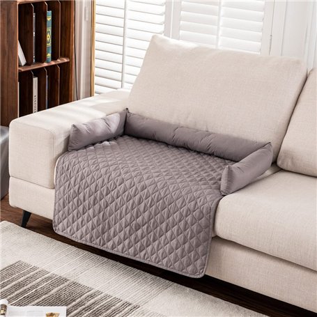 Matelas imperméable pour chien - Housse de canapé antidérapante pour grand panier pour chien - Couverture douce anti-pipi pour a
