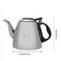 Joyzan Théière en Acier Inoxydable, Théières pour Cuisinière Induction Êlectrique Gaz Portable Thé Café Bouilloire Plaque Anti G