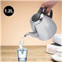 Joyzan Théière en Acier Inoxydable, Théières pour Cuisinière Induction Êlectrique Gaz Portable Thé Café Bouilloire Plaque Anti G