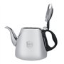 Joyzan Théière en Acier Inoxydable, Théières pour Cuisinière Induction Êlectrique Gaz Portable Thé Café Bouilloire Plaque Anti G