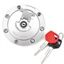 ZEMNLO Bouchon de réservoir de Carburant avec Interrupteur d'allumage, for Selle, Jeu de clés de Verrouillage, for CBR600 CBR600