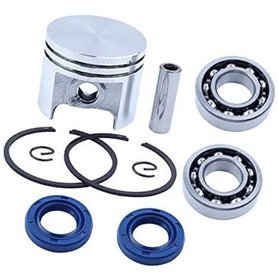 MKVAXR Kit de Segments de Piston 37 mm avec Joint d'huile de Vilebrequin
