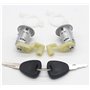 MKVAXR Serrure DE Porte CÔTÉ Droit Gauche avec 2 CLÉS, Megane I Scenic Clio II Thalia I 7701472806 Serrure de Porte de Voiture