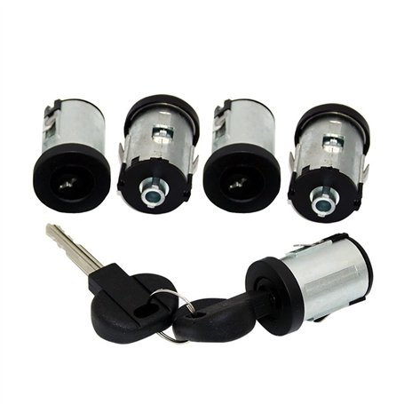MKVAXR Ensemble Complet DE BARILLETS DE Serrure DE Porte 5 PIÈCES