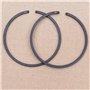 QRMZJF 2 Anneaux de Piston 52mm X 1.5mm, for Husqvarna 272 272K 272XP 281 282 285 480 181, pièce de Rechange for tronçonneuse Se