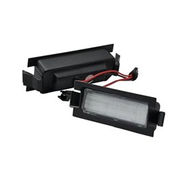 JUNPIY Lampe de Plaque d'immatriculation Blanche