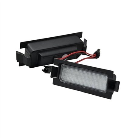 JUNPIY Lampe de Plaque d'immatriculation Blanche