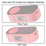 Réveil Numérique, Petite Horloge de Bureau Bluetooth 5.0 Horloge Haut-parleur Rose Hifi LED Miroir écran Micro Usb Radio-réveil 