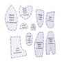 Patron de Couture Ours en Peluche, Ensemble de Modèles de Couture Ours Outils de Matelassage éducatifs Bricolage Réutilisable 10