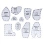 Patron de Couture Ours en Peluche, Ensemble de Modèles de Couture Ours Outils de Matelassage éducatifs Bricolage Réutilisable 10