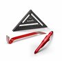 Hultafors 650340 Marqueur à trous profonds avec petit pied de biche et rafter carré de 180 mm I Kit d'outils de marquage