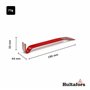 Hultafors 650340 Marqueur à trous profonds avec petit pied de biche et rafter carré de 180 mm I Kit d'outils de marquage