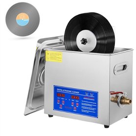 Lakenbroade Machine de Nettoyage de Disque Vinyle avec minuterie numérique et Chauffage Professionnel 40 kHz Machine de Nettoyag