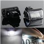 QASULER 2x CANbus, for Citroën, C3 C4 C5 Berlingo Saxo Xsara Picasso Lampes d'éclairage de plaque d'immatriculation de voiture A
