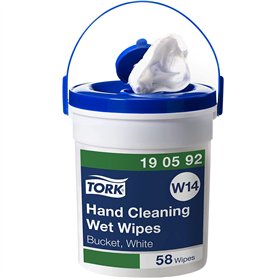 Tork Seau de Lingettes imprégnées pour le nettoyage des mains