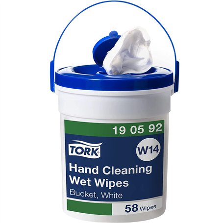 Tork Seau de Lingettes imprégnées pour le nettoyage des mains