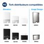 Tork Xpress Essuie-mains interfoliés doux blancs H2, 2 pli, 7 x 180 serviettes, 8.5cm x 21.2cm chaque, 600398