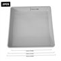 2pcs plateaux de plante en plastique de 2pcs de 10 pouces