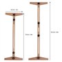 Shanrya Règle de mesure d'escalier à longueur réglable pour marches, bois, échelle de 0 à 270 degrés, 76,2 à 124,9 cm