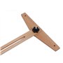 Shanrya Règle de mesure d'escalier à longueur réglable pour marches, bois, échelle de 0 à 270 degrés, 76,2 à 124,9 cm