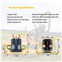 XEBRAD Relais solénoïde de démarreur 12 V à 4 bornes | for Cub Cadet, MTD, Trombetta, tracteurs de Jardin et tondeuses | Référen