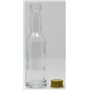 Aromhuset Lot de 100 bouteilles en verre vides de 40 ml avec col à whisky transparent avec bouchon à vis vert clair - À remplir